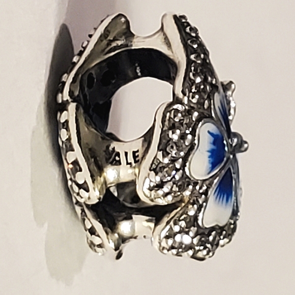 Authentic NEW Pandora Blue Butterfly Sparkling Charm S925ALE CZ - Picture 4 of 10